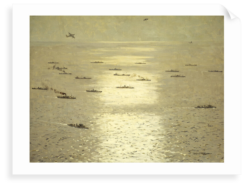 Convoy air cover by Norman Wilkinson
