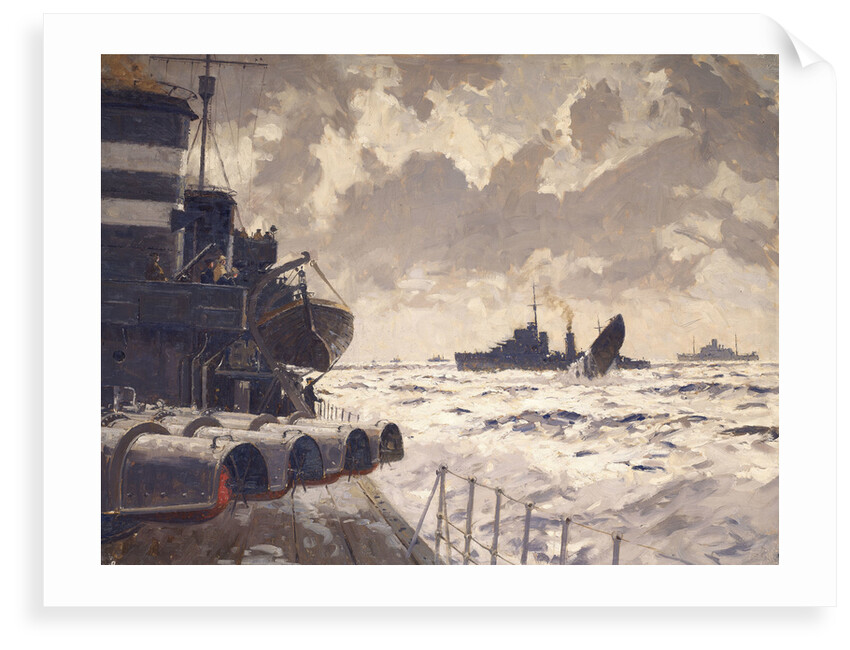 End of a U-boat by Norman Wilkinson