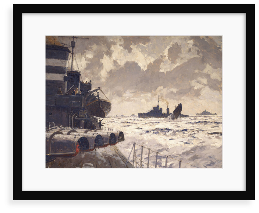 End of a U-boat by Norman Wilkinson