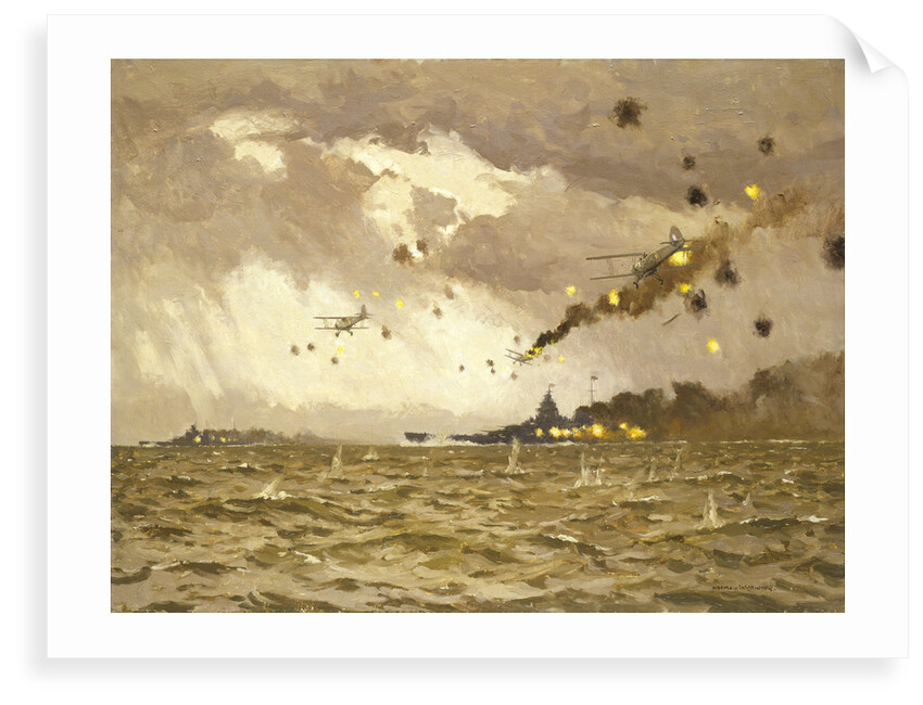 Air attack on the 'Scharnhorst and Gneisenau', 11-12 February 1942 by Norman Wilkinson