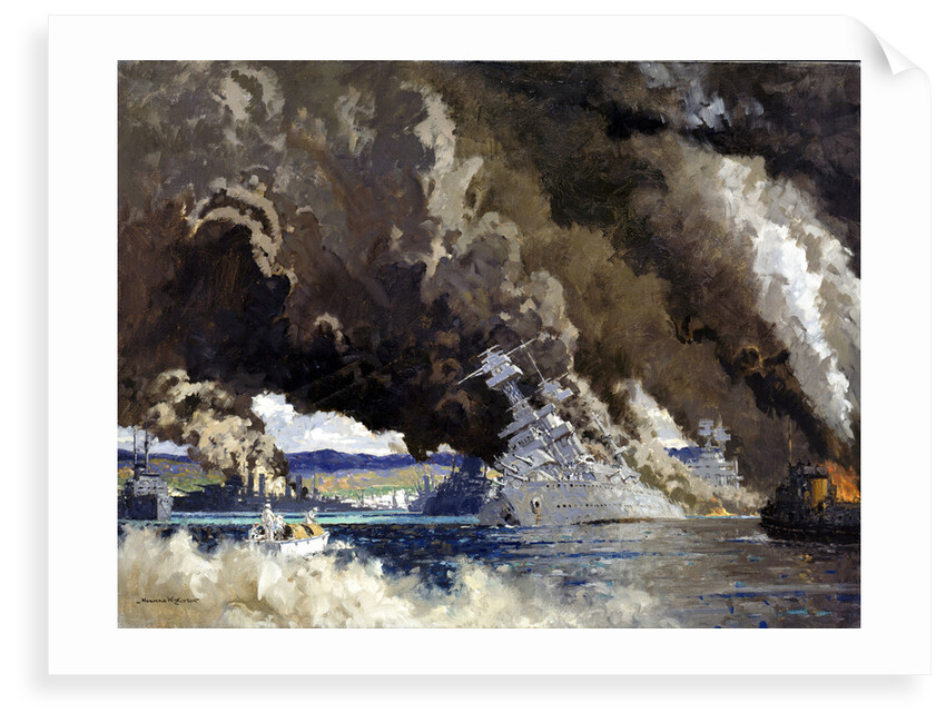 Attack on Pearl Harbour, 7 December 1941 by Norman Wilkinson