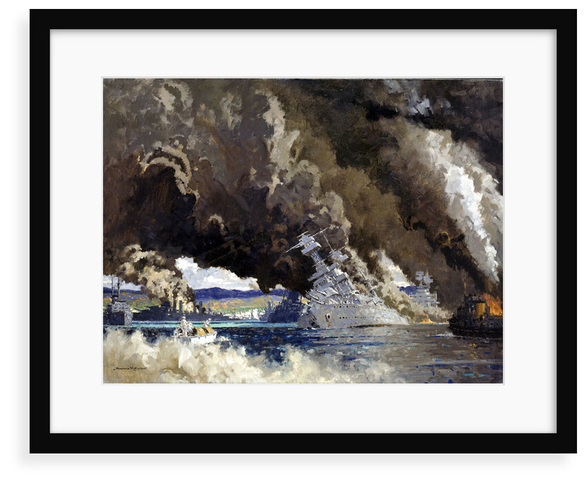 Attack on Pearl Harbour, 7 December 1941 by Norman Wilkinson