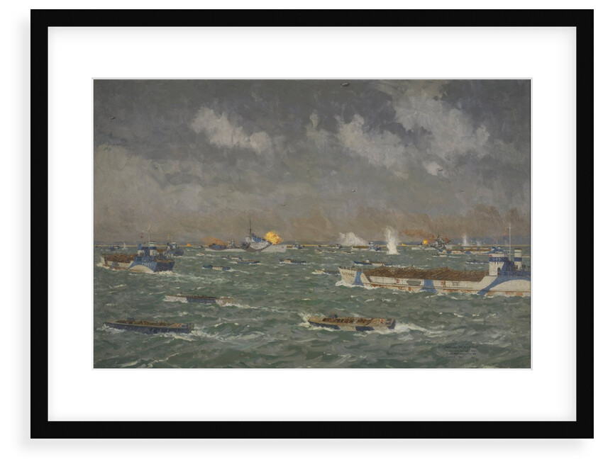D-Day: landing craft going in to the beaches, 6 June 1944 by Norman Wilkinson