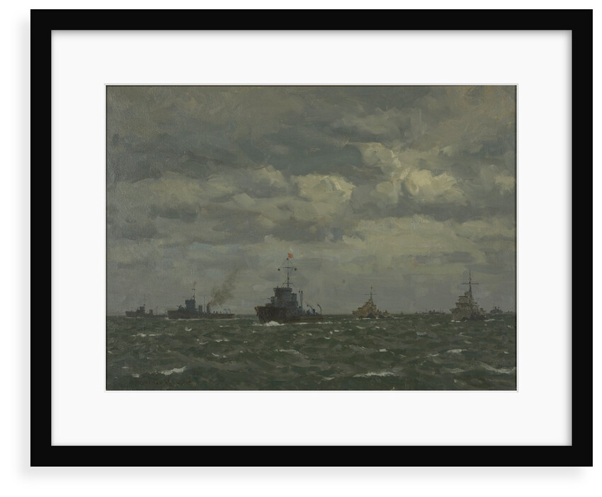 D-Day: sweeping ahead of the destroyers, early morning, 6 June 1944 by Norman Wilkinson