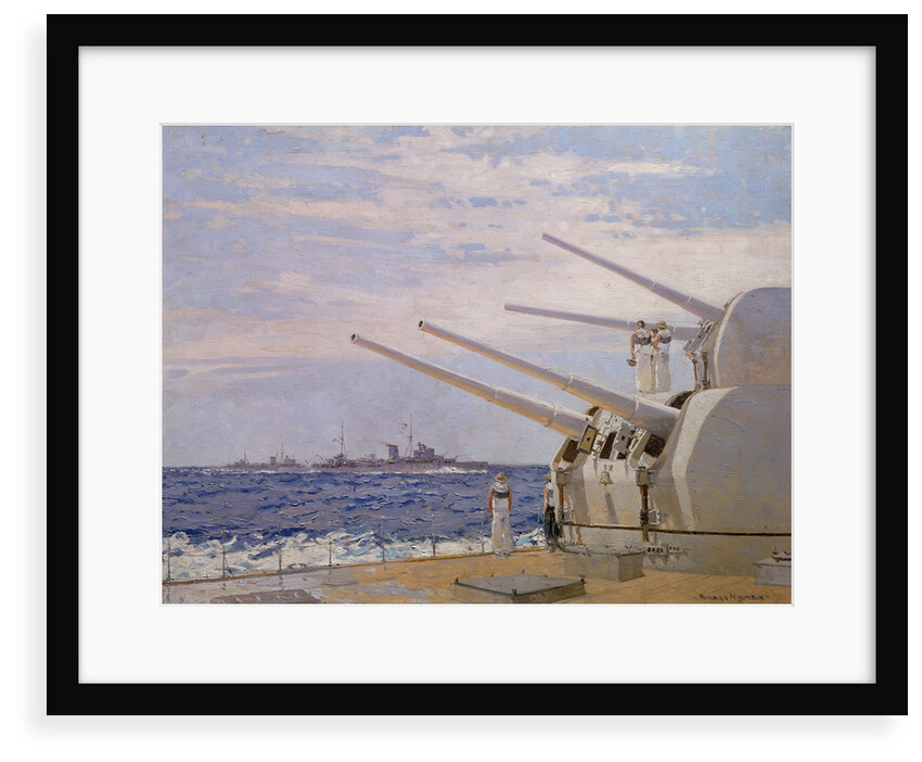 Six-inch gun light cruisers of the Leander class by Norman Wilkinson