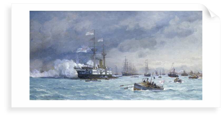 HMS 'Edinburgh' on anti-torpedo exercise by Eduardo de Martino