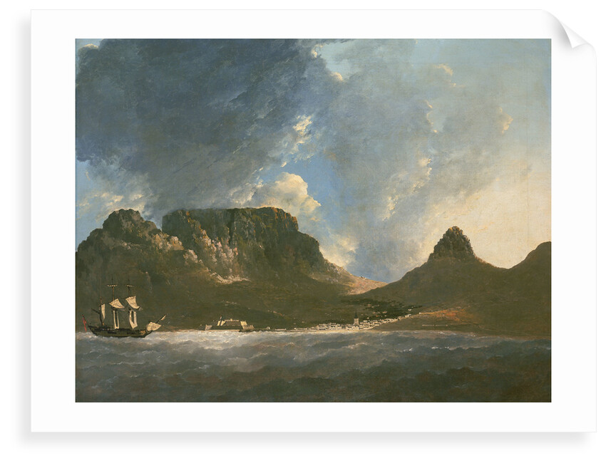 A View of the Cape of Good Hope, taken on the spot, from on board the 'Resolution' by William Hodges