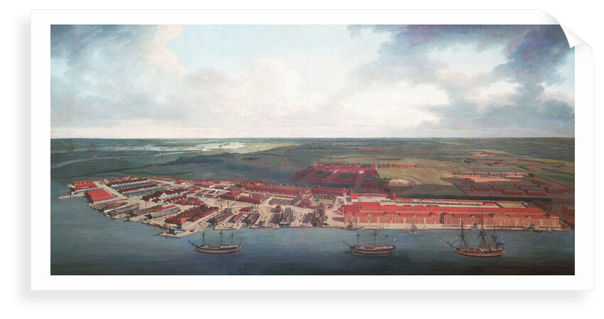 Chatham Dockyard by Joseph Farington