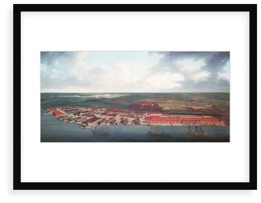 Chatham Dockyard by Joseph Farington
