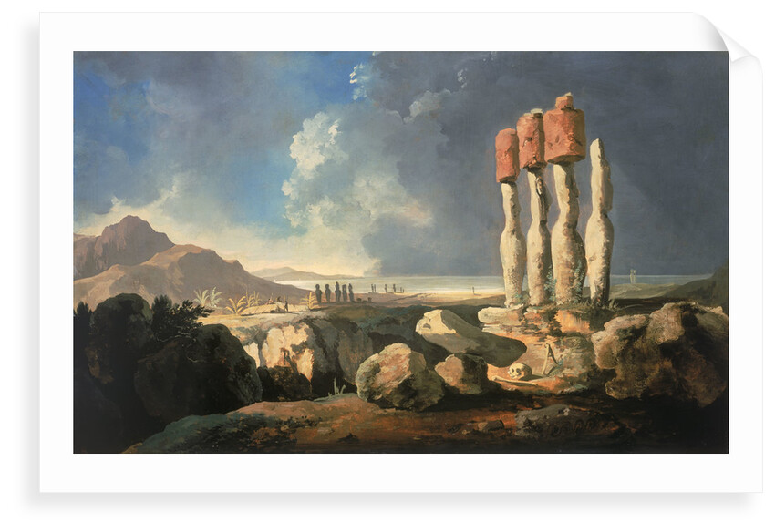 Monuments on Easter Island by William Hodges