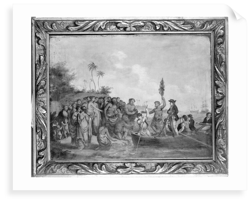 Landing of Captain Cook at Middleburg, Friendly Islands by William Hodges