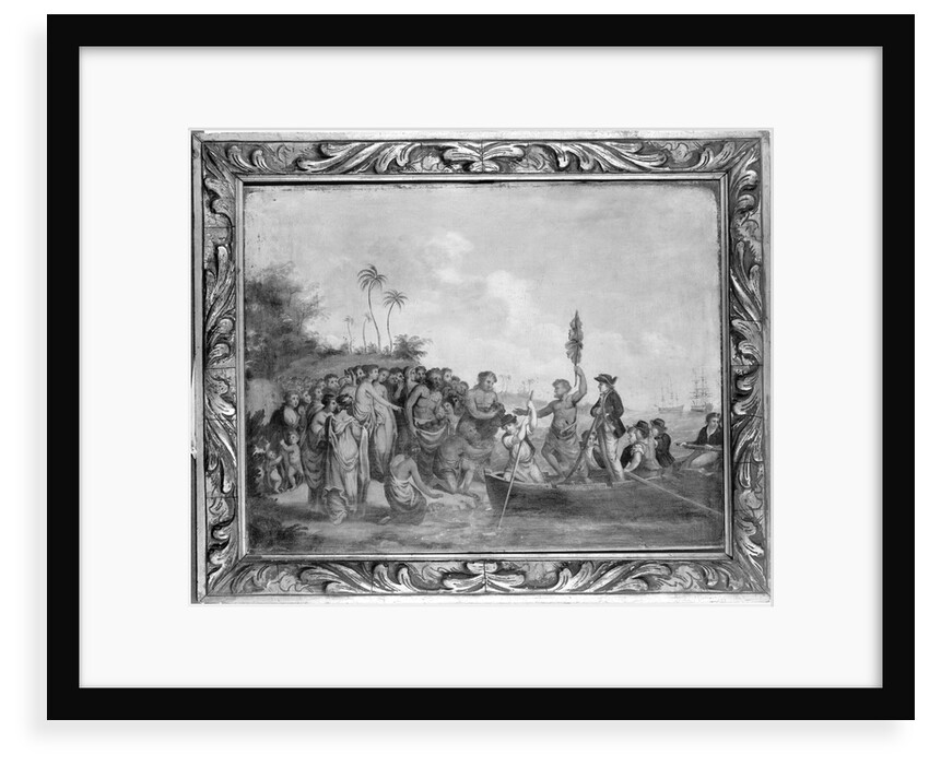 Landing of Captain Cook at Middleburg, Friendly Islands by William Hodges