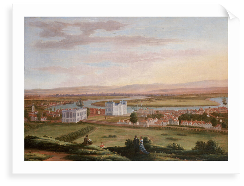 A view of Greenwich and the Queen's House from the South East, circa 1670 by Hendrick Danckerts