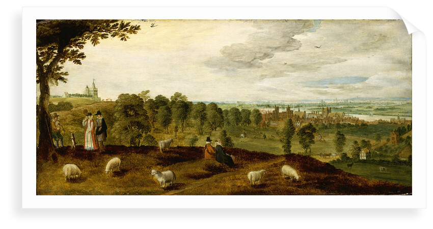 Greenwich from the park showing the Tudor palace, circa 1620 by Unknown