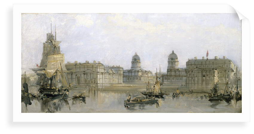 Greenwich Hospital from the Thames by David Roberts