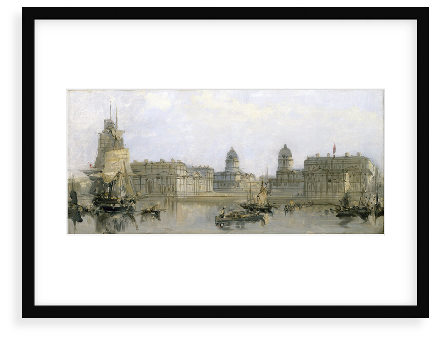 Greenwich Hospital from the Thames by David Roberts