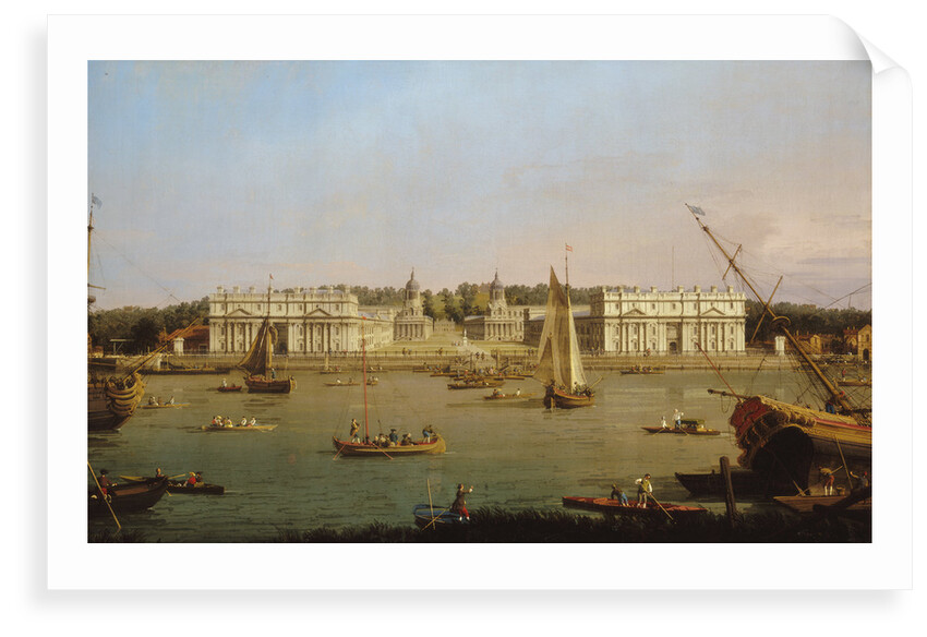 Greenwich Hospital from the north bank of the Thames by Giovanni Antonio Canaletto