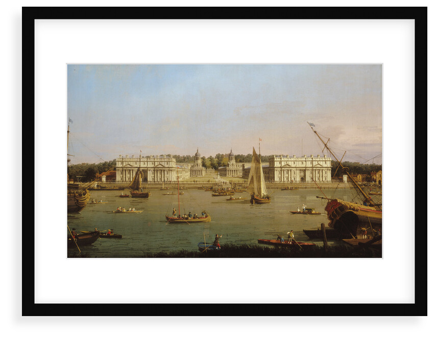 Greenwich Hospital from the north bank of the Thames by Giovanni Antonio Canaletto