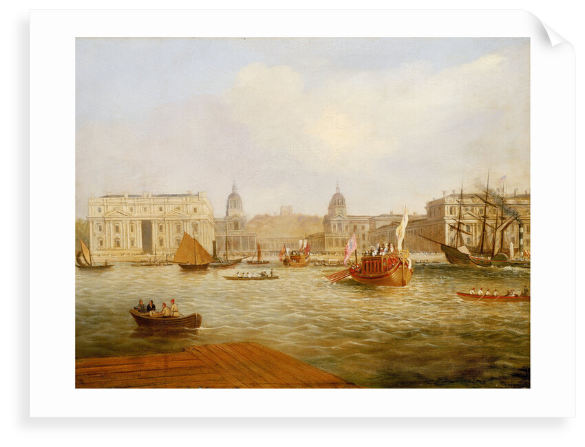Shipping on the Thames by Greenwich Hospital, circa 1835 by unknown
