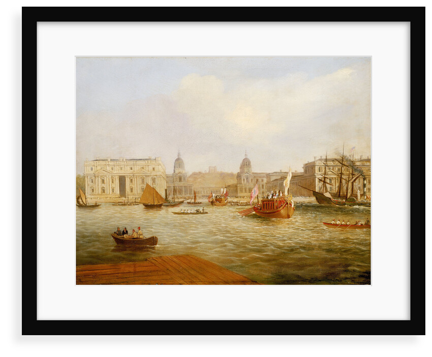 Shipping on the Thames by Greenwich Hospital, circa 1835 by unknown