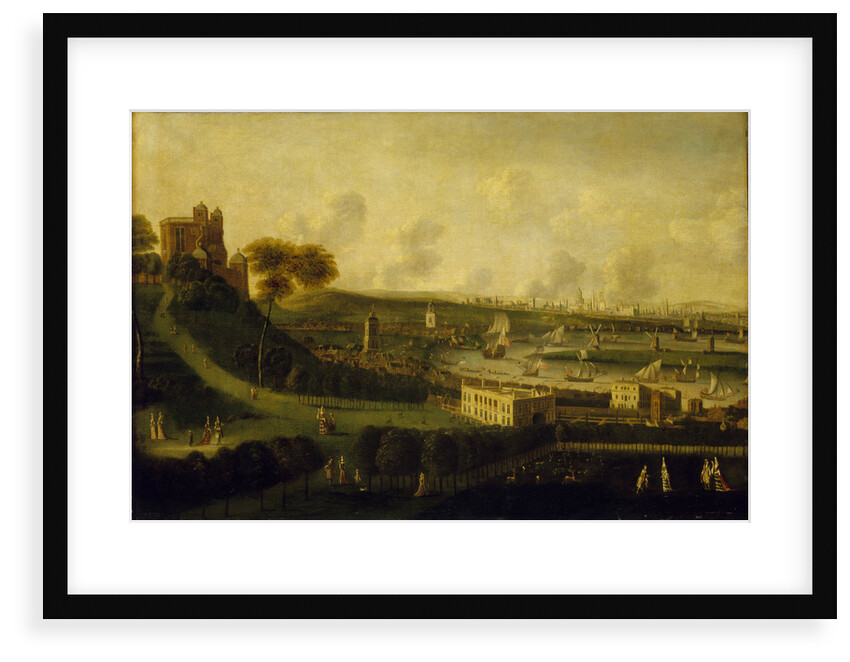 London and the River Thames from One Tree Hill, Greenwich Park by Jan Griffier