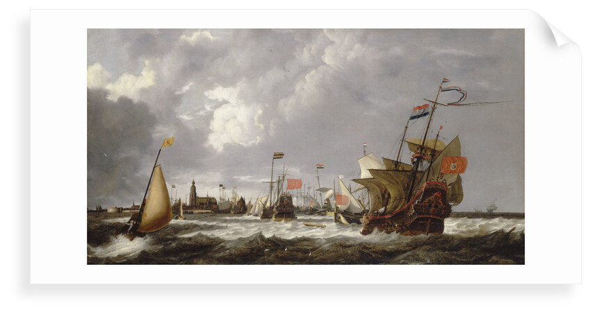 The 'Hercules' and 'Eenhorn' off Hoorn by Bonaventura Peeters the Elder