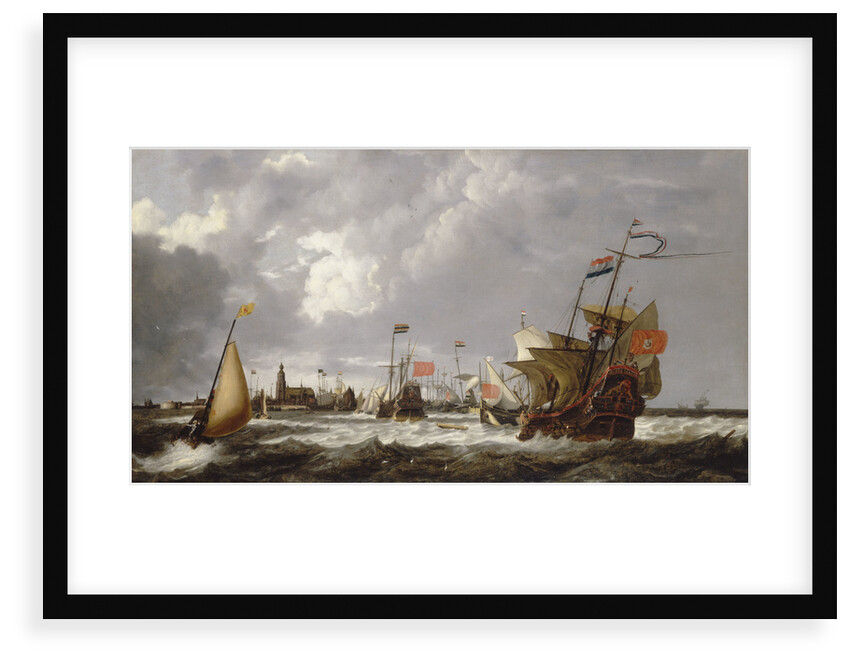 The 'Hercules' and 'Eenhorn' off Hoorn by Bonaventura Peeters the Elder