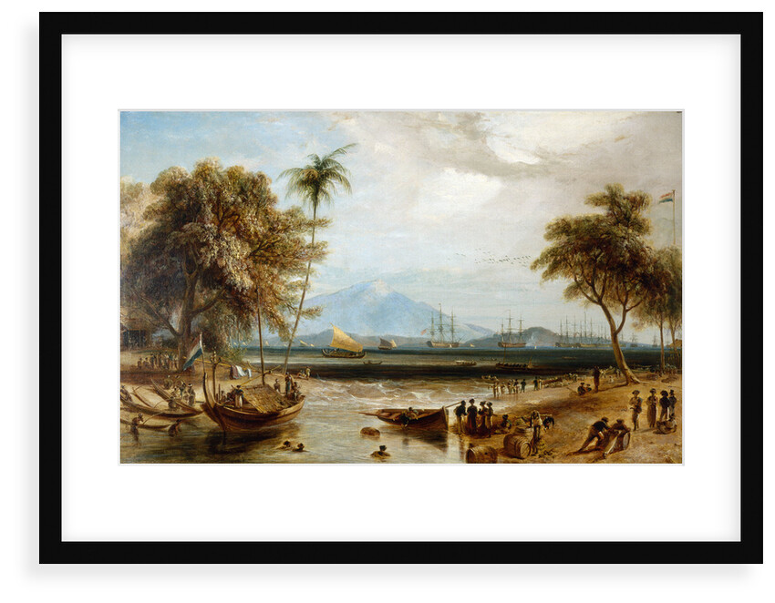 The watering place at Anjer Point in the island of Java by William Daniell