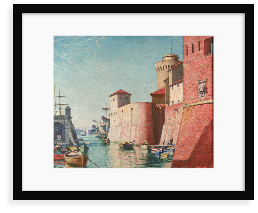 Harbour at Leghorn by John Everett