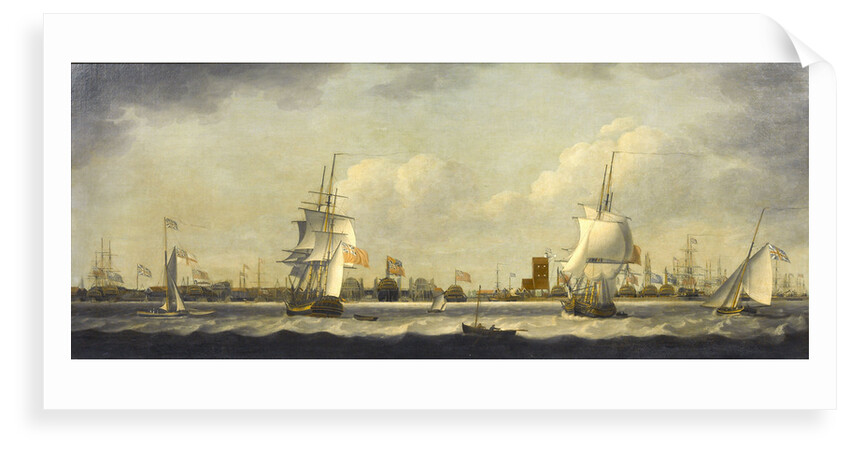 View of Mr Perry's Yard, Blackwall by William Dixon