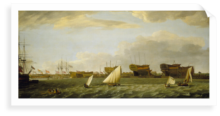 Blackwall yard from the Thames by Francis Holman