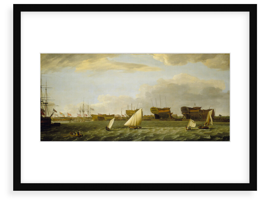 Blackwall yard from the Thames by Francis Holman