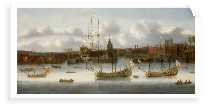 East India Company's yard at Deptford, circa 1660 by unknown
