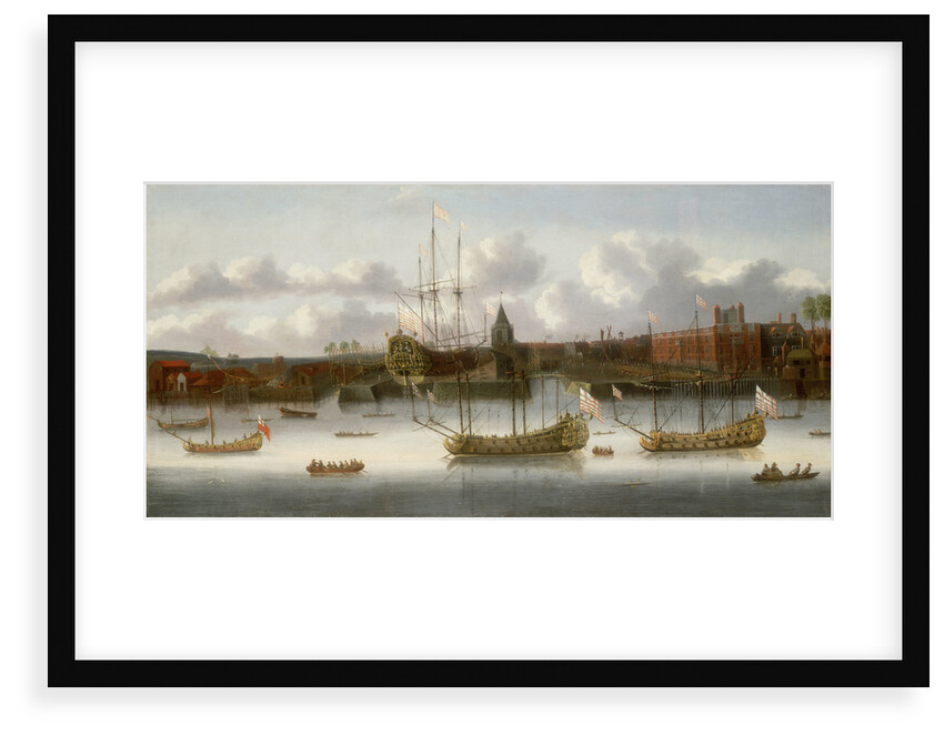 East India Company's yard at Deptford, circa 1660 by unknown