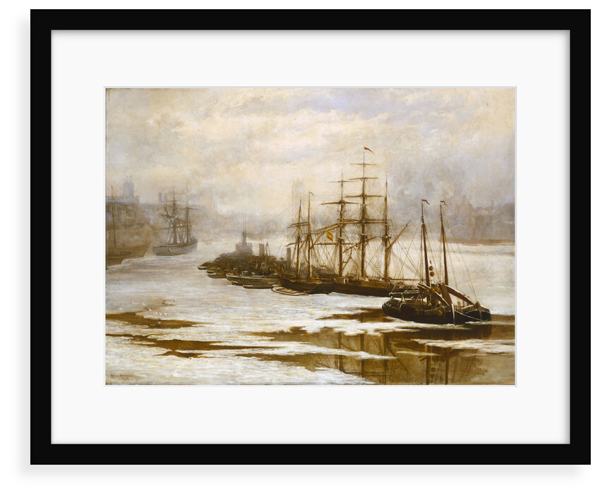 The Pool of London in the frost, 1895 by Arthur Robertson
