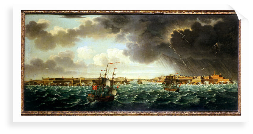 Shipping in a rough sea off Malta by Alberto Pullicino