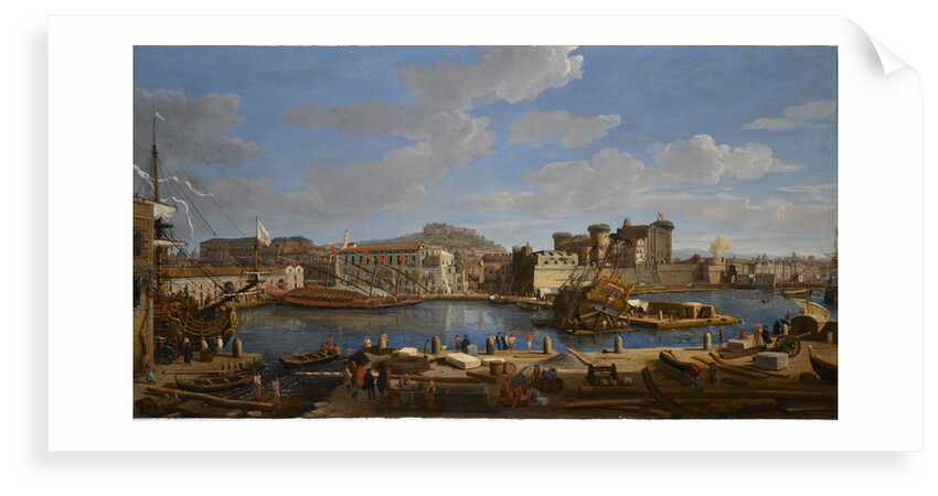 The Castello Nuova at Naples by Gaspar Adriaansz van Wittel