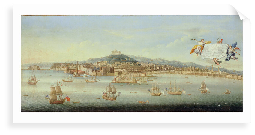 Panoramic View of the Bay of Naples by Gaspar Butler