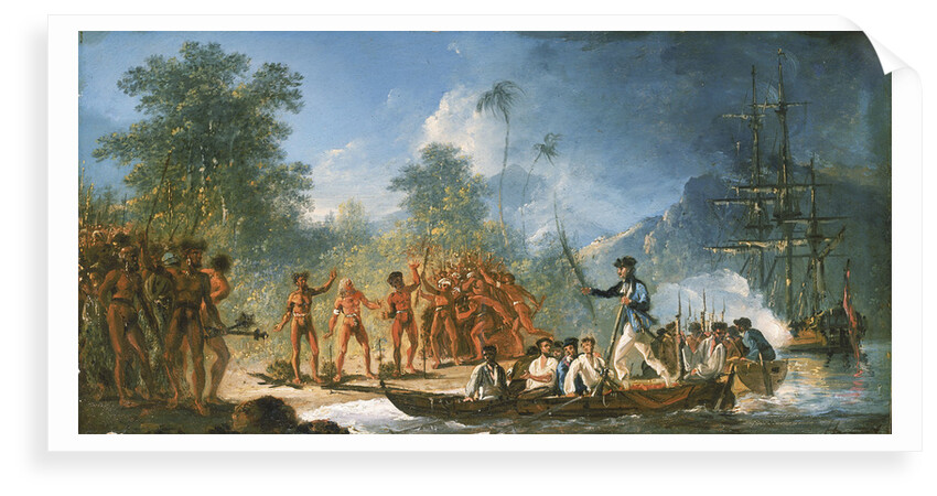 The landing at Tanna [Tana], one of the New Hebrides by William Hodges