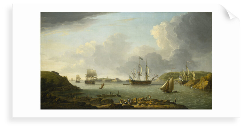 Return of a fleet into Plymouth harbour by Dominic Serres the Elder