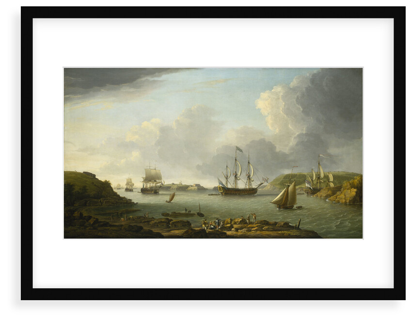 Return of a fleet into Plymouth harbour by Dominic Serres the Elder