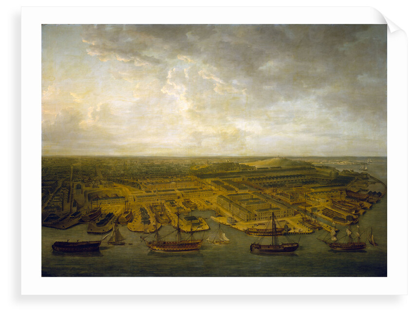 Plymouth Dockyard by Nicholas Pocock