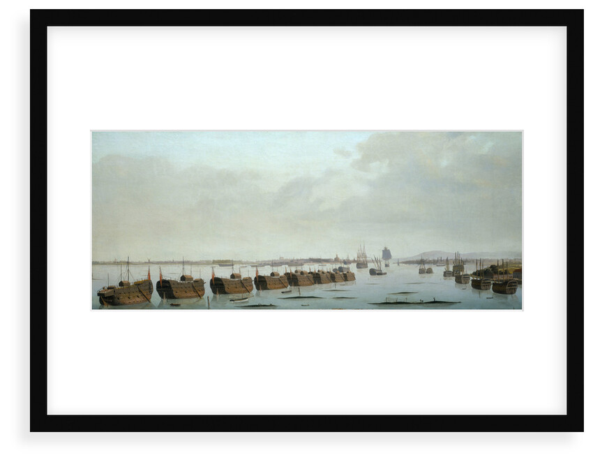Prison hulks in Portsmouth harbour by Daniel Turner