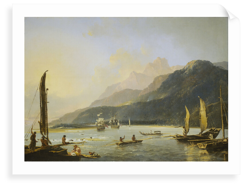 A view of Maitavie Bay, on the island of Otaheite (Tahiti) by William Hodges