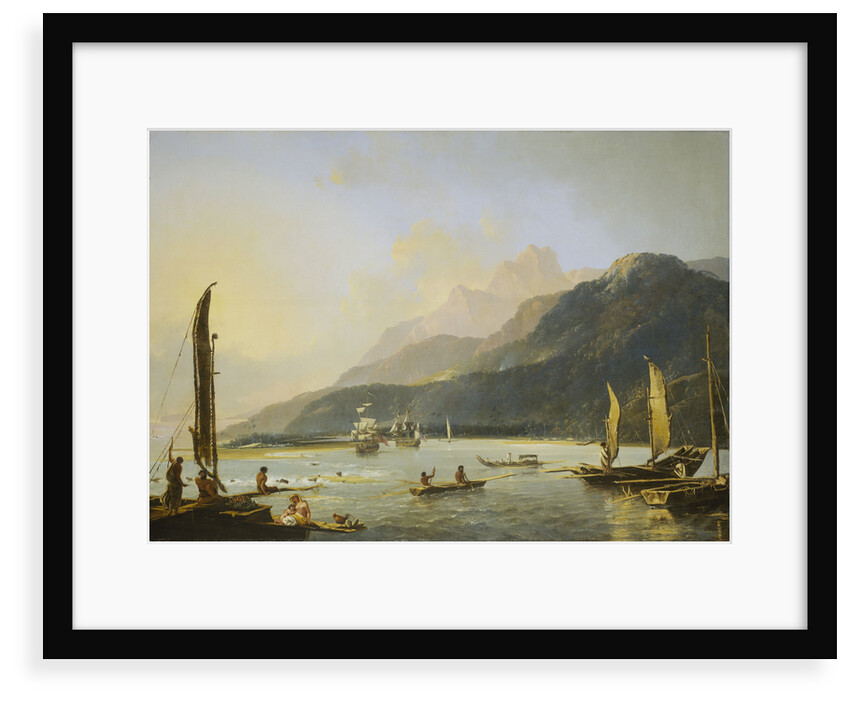 A view of Maitavie Bay, on the island of Otaheite (Tahiti) by William Hodges
