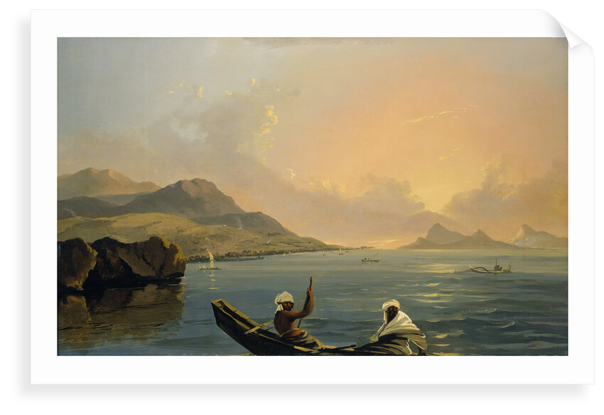 View of the Province of Oparree [Pare], Island of Otaheite, with part of the Island of Eimeo [Moorea] by William Hodges