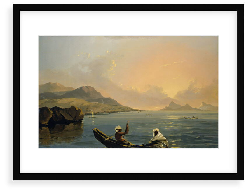 View of the Province of Oparree [Pare], Island of Otaheite, with part of the Island of Eimeo [Moorea] by William Hodges