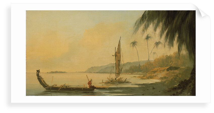 View from Point Venus, Island of Otaheite (Tahiti) by William Hodges