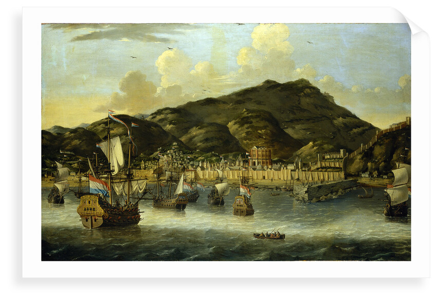 Dutch ships off Tripoli by Reinier Nooms