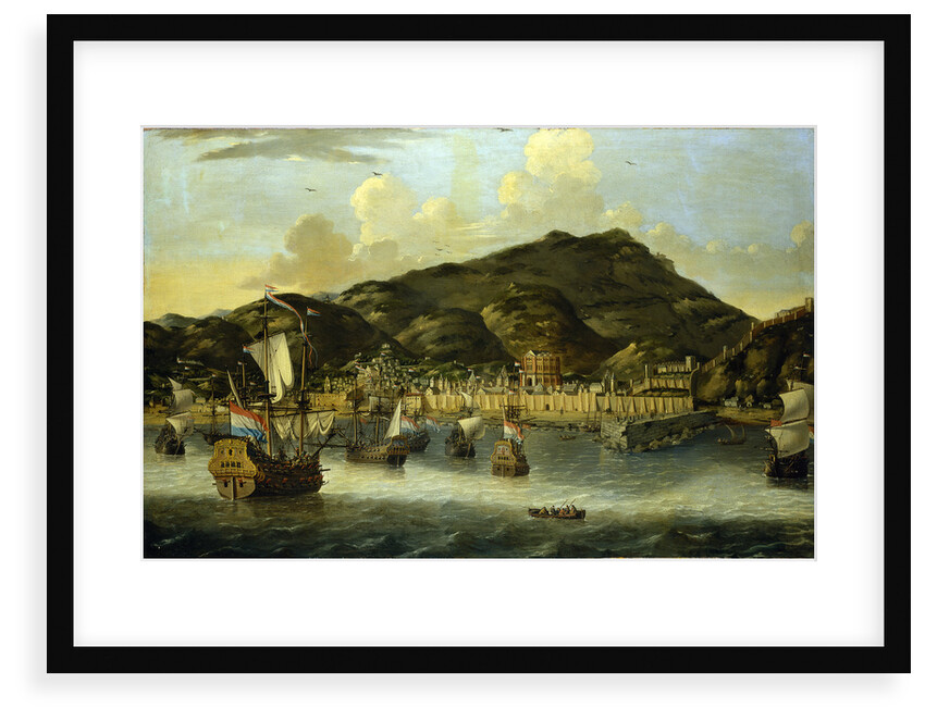 Dutch ships off Tripoli by Reinier Nooms